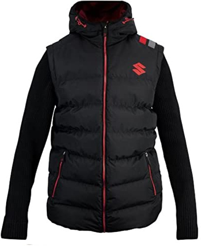 Suzuki Thermo Weste BODYWARMER mit Strickarmen Steppweste
