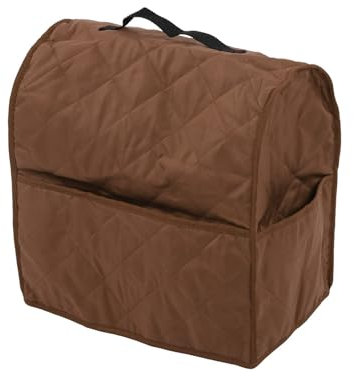 36x23x36cm/14.2x9.1x14.2inch Stand Mixer Cover, Protective Dust Cover for Kitchen Mixers, Anti Dirt Anti Scratches Carry Bag with Top Handle and Pockets for Kitchen Stand Aid Mixer (Coffee)