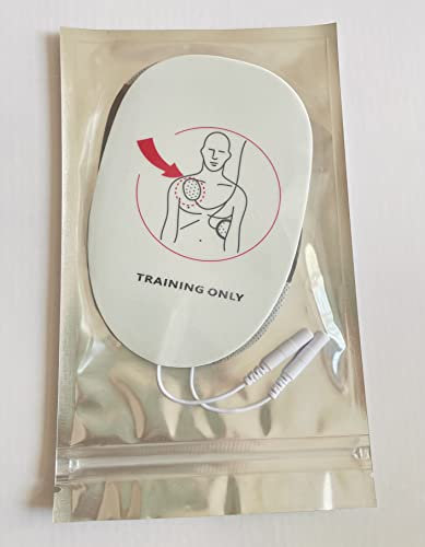 Wiederverwendbare AED Trainingspads für Erwachsene und Kinder, Ersatz für AED Trainer XFT-D0009 XFT-120C+ XFT-120C Zoll (1 Paar Erwachsenenpolster)