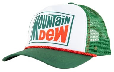 H3 Sportgear Mountain Dew Trucker-Mütze, Klassische Farben, Grün, Grün, Einheitsgre