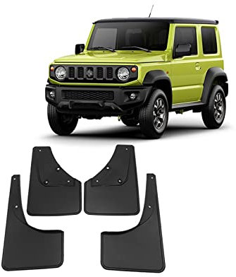 Auto Schmutzfänger Kotflügel für Suzuki Jimny 2019-2022 Vordere Hintere Spritzschutz Kotflügelschutz Spritzklappen Radabdeckungen Fender Mud Guard Flaps,Kostenloser Autoschwamm