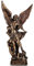 31,8 cm San Miguel Arcangel Statue aus Harz, Heiliger Erzengel Michael Statuen, Heiliger Michael besiegt Satan, Sammlungsfiguren, religiöser Engel, geeignet für Sammlung oder Dekoration
