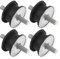 4x Gummipuffer Anti-Vibration Schwingungsdämpfer Silentblock Maschinenfüße Metall Gewinde ((V) M8 20x34mm)