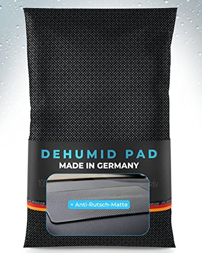 PLANGER® Car Dehumidifier - Dehumid Pad + Non-Slip Mat (Made in Germany) Car Dehumidifier Cushion for Interior - 1.1 kg - Reusable - No Harmful Substances