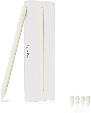 Stylus Stift Kompatibel Mit iPad, Pencil Mit Kippfunktion Und Magnetisch, Empfindlich für iPad Pro/Mini/Air (2018-2024). Aprikose