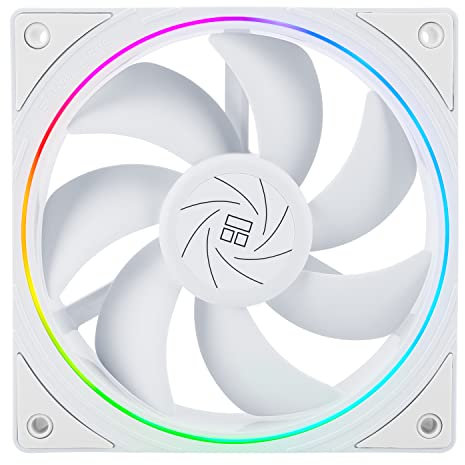 Thermalright TL-S12W - Ventola per CPU da 120 mm, ARGB, Silent, 1500 RPM, 47.6 CFM, 23.2 dBA, PWM, PC, Desktop, Server