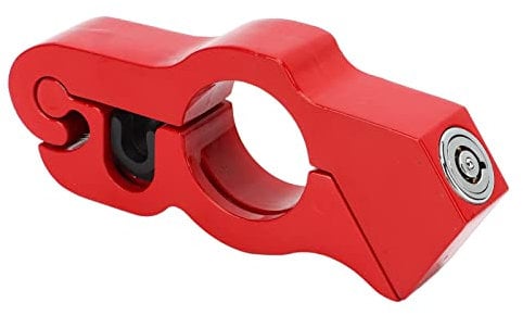 Camrusic Motorcycle Throttle Lock Anti Theft, Adjustable Bike Handlebar Brake Lever Lock for All Motorbike Bike Street ATV Scooter Accessories