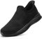 STQ Scarpe Donna Sneakers da Ginnastica Scarpe Comode Donna Scarpe Sportive Slip on Sneakers Nere 36 EU