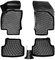 Rizline Passgenau 3D Fussmatten Auto Kompatibel mit Audi Q7 4L 2006-2015 Auto Zubehör 1. Und 2. Reihe Gummimatten Autos TPE Allwetter Geruchlos rutschfest Vorne und Hinten Schwarz