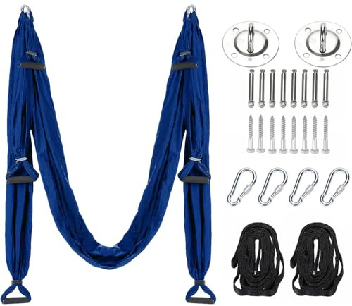 Aerial Yogatuch Ausrüstung enthalten 2 Erweiterungen Riemen und Decke Montage-Kit Aerial Yoga Towel Sensory Swing