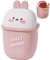 HiyyFloy Mini Poubelle De Bureau Mignonne, Corbeille À Papier en Forme d'animal De Chat De Dessin Animé avec Couvercle Pivotant, Mini Poubelle De Comptoir, Petite Poubelle