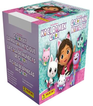 Panini Gabby´s Dollhouse Sticker Kollektion zur Serie (Box mit 36 Tüten)