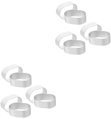 SHOWERORO 12pcs Cake Ring Cheesecake Molds Biscuit Cutters Tart Molds for Baking Easy Demold Aluminum Alloy Ring Shapes