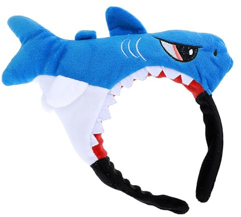 Dimeho Plüschtier Ohren und Hörner Stirnband Schöne Hai Stirnbänder Halloween Weihnachten Festival Mottoparty Cosplay Kostüm Kopfbedeckung Haarreifen