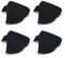 Jamsinmu 4 Paar Schulterpolster Schaum Praktische Push Up Pads für Einnähen Blazer Jacken Anzug Mäntel Sakkos Kleid Kleidung Nähen Zubehör Black Small