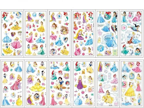 Yoimckay 12 Blatt 3D-Puffy-Aufkleber für Kinder, Kawaii-Aufkleber für Kinder, Puffy Stickers, Aesthetic 3D-Aufkleber, 3D-Puffy-Aufkleber für kostenlose Geschenke Scrapbooking
