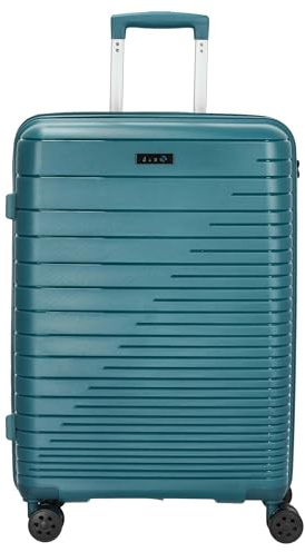 D&N Travel Line 4600-4-Rollen-Trolley M 65 cm Petrol