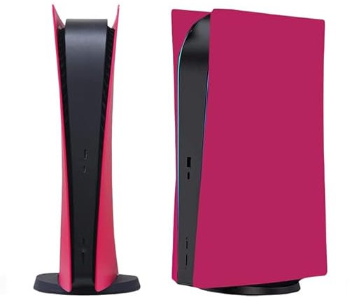 Joso Placa frontal para versión digital PS5, reemplazo de funda antiarañazos, a prueba de polvo, cubierta para consola PS5, placas para accesorios PS5, fácil instalación