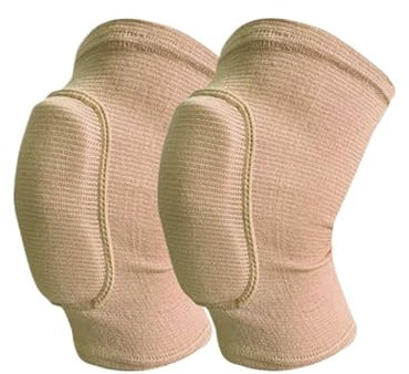 KJBDQQH Soporte De Rodilla 1 par de Rodilleras Deportivas for Hombres y Mujeres, Rodilleras Protectoras for Danza, Yoga, Voleibol, fútbol, Correr, Ciclismo, Tenis(Beige,L)