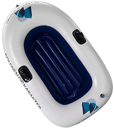 Schlauchboot, PVC Aufblasbares Boot, 145 X 91 cm Boot Aufblasbar, Lässt Sich Schnell Zusammenfalten Und Verstauen, Mit Verstärktem Rahmen Und Mehrkammer-Trennwandkonstruktion