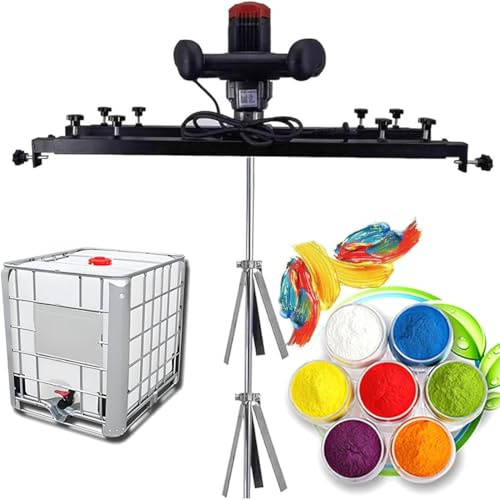 MazmornFly Mezclador De Pintura IBC, 3280 W, Eléctrico, para Tanques De 1 Tonelada Y 1000 L, con Soporte Y Hélice Plegable, para Agitador De Disolvente De Tinta