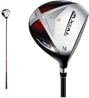 # 1 / # 5 Conductores de Palos de Golf de Madera Híbridos Diestros Niños Niños Niñas Eje de Grafito Fairway Woods Pole Golf Sports (Negro,# 1,9-12 años)