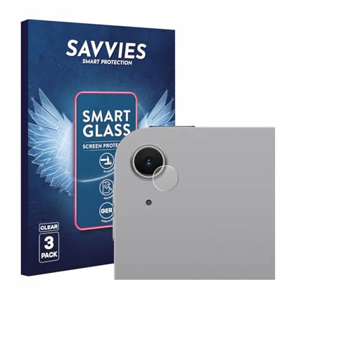 Savvies Schutzglas für Apple iPad Air 11 M4 2026 | (NUR Kameraschutz) 3 Stück Transparenter Displayschutz Made in Germany Panzer Schutz Glas 9H Schutzfolie Klar