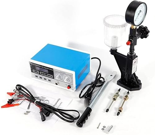 WINZING Einspritzdüse Prüfgeräte, Injektorprüfgerät Diesel Set, Diesel Einspritzdüsentester mit Doppelter Skalierung, Einspritzdüsen Prüfgerät mit Manometer 0-60mpa, S60H Kraftstoffdüsen-Tester