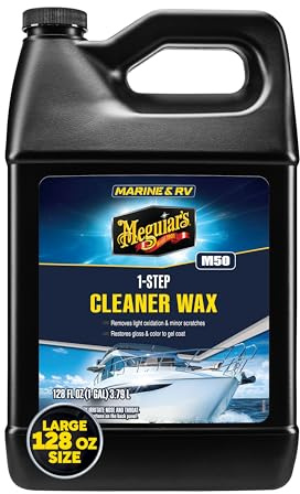 Meguiar's M5001 Marine RV Cleaner Wax One Step liquid Wachs, 3,78L