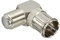 InLine 69923W Adapter F-Quick-Stecker (SAT) auf F-Buchse (SAT), gewinkelt