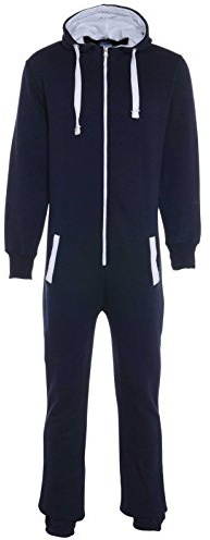 Unisex Men’s Aztec Print Zip-up All-In-One Jump Suit with Hood, S / M / L / XL / XXL - - Small