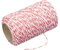 KitchenCraft Rollo de Cordel de Cocina Apto para el Horno, 60 m – Rojo y Blanco