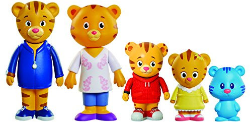 Daniel Tiger's Neighborhood Family Figure Set - Dad, Mom, Daniel, Baby Margaret & Tigey by Daniel Tiger's Neighborhood