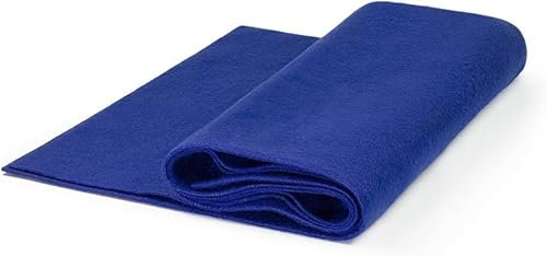 The Felt Store Bastelfilz Meterware 1,6 mm – königs blau, 100% weicher Acryl-Filz, farbintensiver und langlebiger als Polyester, ideal zum Nähen & Basteln, Breite 1,8 m, Länge 2 m