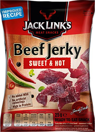 Beef Jerky Sweet & Hot, 6er Pack (6 x 25 g)