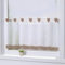 Joyswahl Bistrogardine Voile Schlaufen Scheibengardine Mia Küchen Transparenter Vorhang HxB 60x145cm Braun 1er Pack