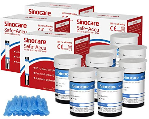 Sinocare Safe Accu Blood Glucose Test Strips 200 pcs