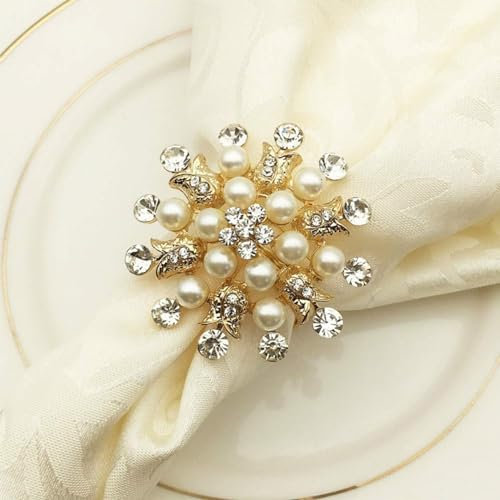 SCTD Serviettenringe mit Hirsch-Motiv, aus Metall, für Hotel, Restaurant, Hochzeit, Party, eine schöne Ergänzung zu Ihrer Weihnachts-Tischdekoration, 6er-Set