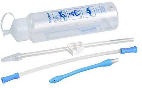 Reprop | Kit Confort Lavement Intestinal - Solution Naturelle Constipation avec Flacon 750ml | Sonde rectale avec olive