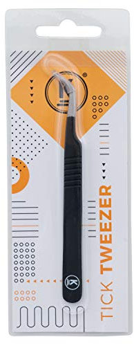 K-Pro Zeckenpinzette aus Edelstahl – präzises Werkzeug zur Zeckenentfernung bei Hund, Katze & Mensch – feine Spitze, rostfrei, wiederverwendbar – ohne Chemie – ideal für Zuhause & unterwegs