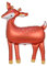 XXL Folienballon süßes Reh Ballon Deko Geburtstag Mädchen Junge Geschenk Kindergeburtstag Weihnachten Motto Party Wald Waldtiere Deer 105cm