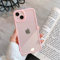 OWM iPhone 13 Case Clear Back Transparent Bumper Protective Shockproof Silicone Slim Phone Cover Case for iPhone 13 (Pink)