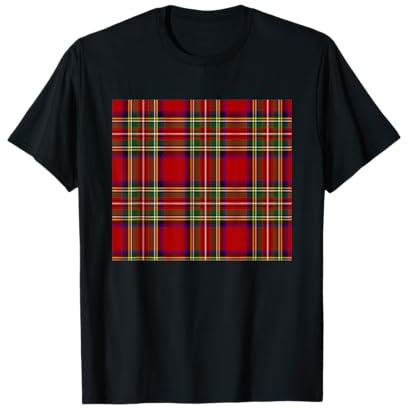 Scottish Clan Apparel Royal Stewart Tartan Plaid T-Shirt T-Shirt