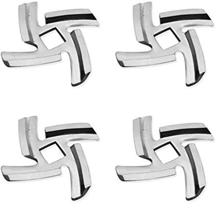 4 Pcs Meat Grinder Blade Meat Chopper Replacement Spare Part Meat Grinder Accessories for Grinders Mincers