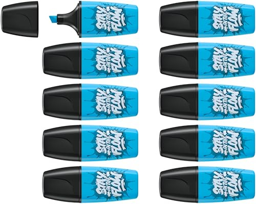 STABILO - Textmarker - BOSS MINI by Snooze One | 10er Pack, blau