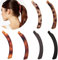 6 Stück Große Bananenspangen Bunten Bananen Haarspange für dickes Haar,Rutschfeste Pferdeschwanz Halter Clip für Damen und Mädchen