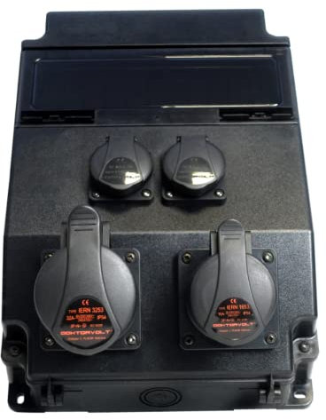 Stromverteiler BLACK ROS11/X-632 A/S Wandverteiler Verteilerkasten Verteiler Doktorvolt