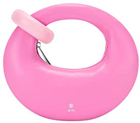 JW PEI Damen Abacus Handtaschen - Rosa Kunstfell -Mini