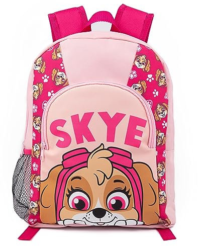 PAW PATROL Jungenrucksack in Rosa | Fly with Skye Hunderucksack für Kinder | Bequeme, verstellbare Träger mit Charakter-Schultasche | Geräumige und organisierte Kindertasche
