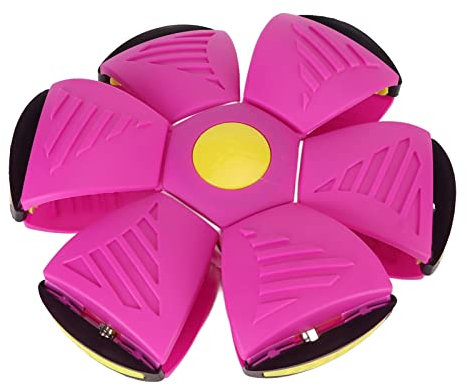 Chrees Pet Flying Saucer Ball Toy with 6 Lights Interactive Flexible Flying Saucer Dog Toy for Pets Kids Indoor Outdoor